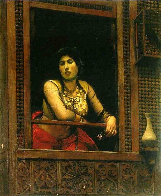 Jean-Leon Gerome Woman at Her Window